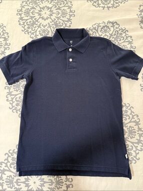 GAP Kids Navy Short-Sleeve Polo Shirt